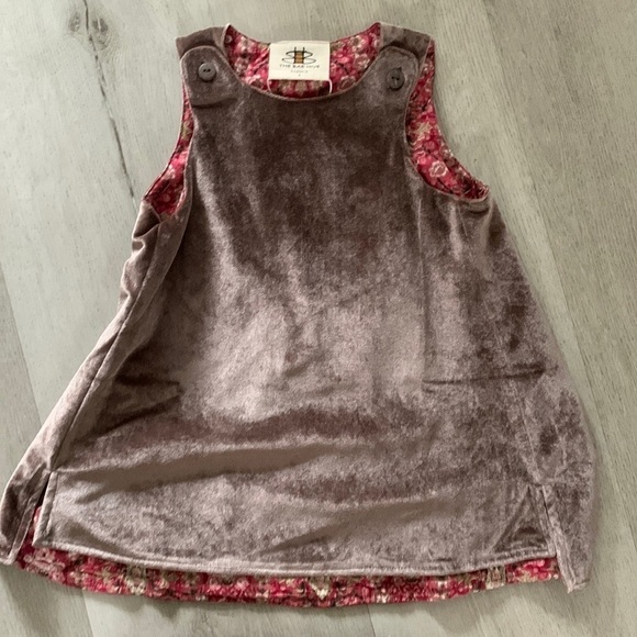 2‎ PCs Girls The Bae Hive Baesics Velvet tunic dress sz 4 NWT blush pink - Picture 5 of 15